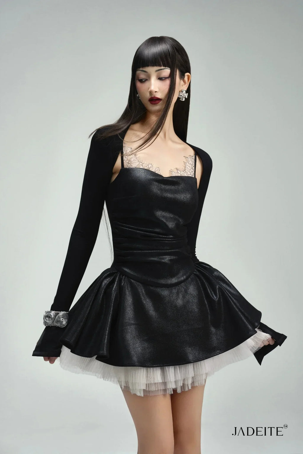 Sugar B Pop Mini Dress & Ballet Black Crop-top