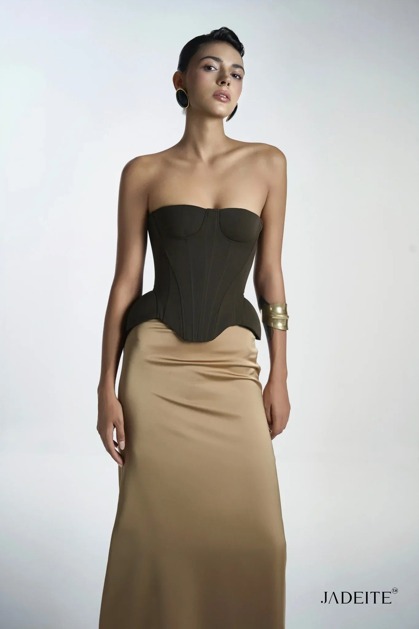 Iron Earth Brown Corset & Kim N Maxi-Skirt